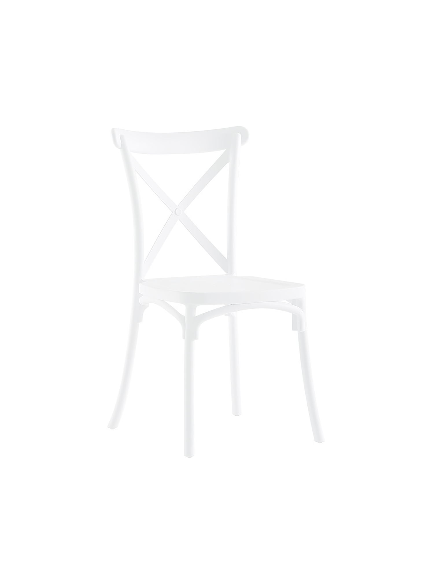 Silla Blanca con Respaldo Cruzado-0