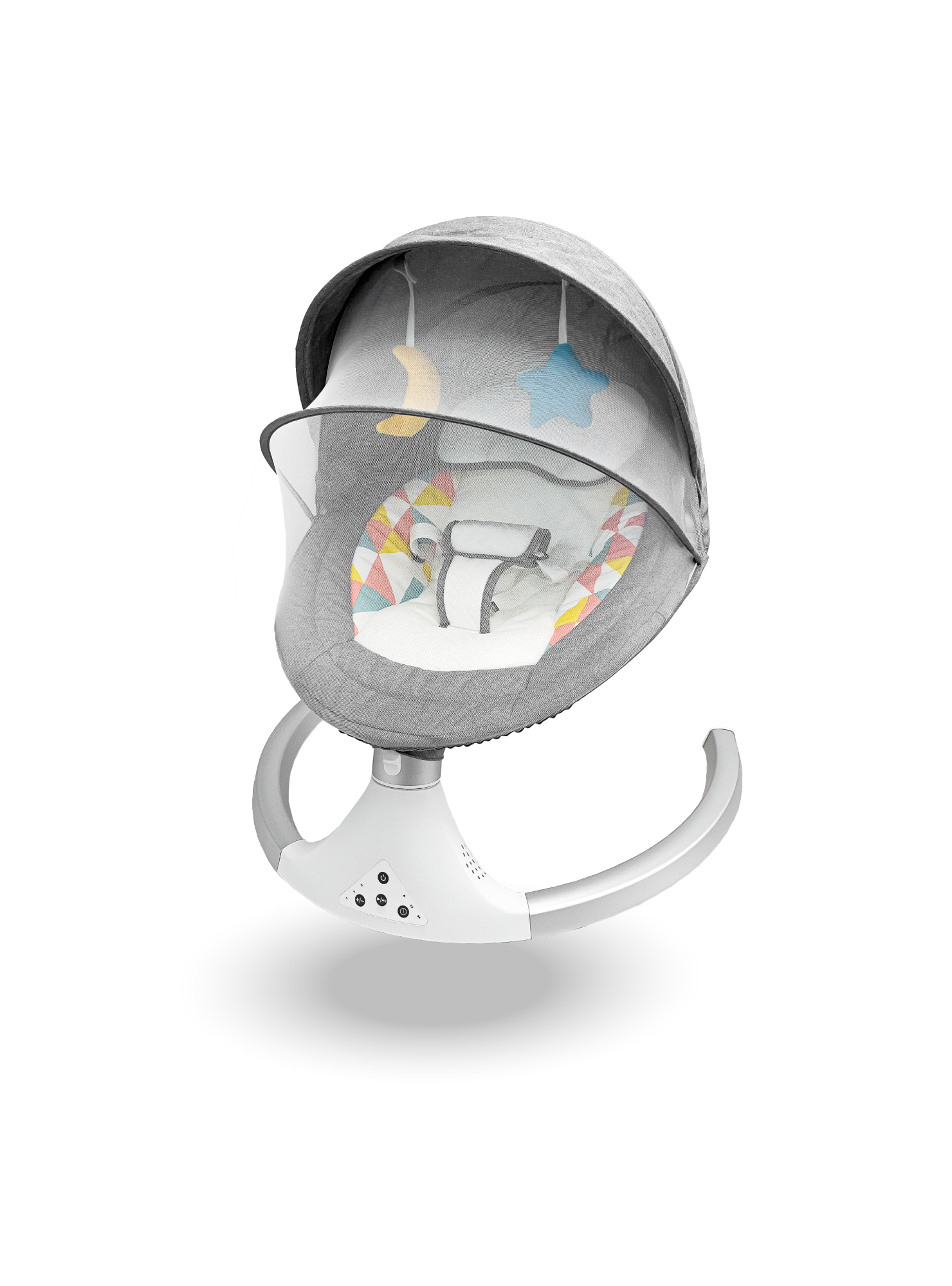 Silla Mecedora Automática color Gris-0