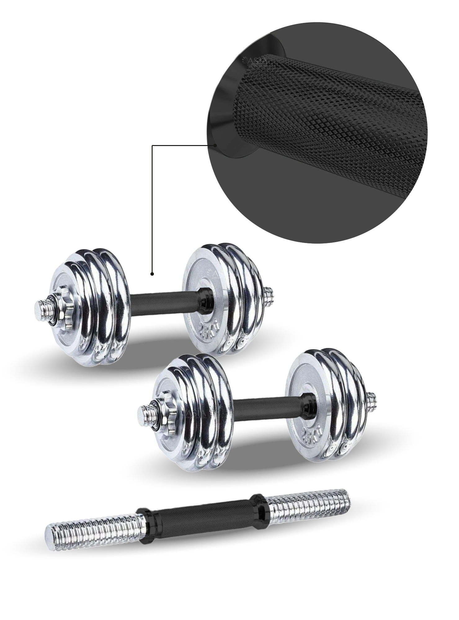 Pack Trotadora Treadmill II Negra + Set Mancuernas-4