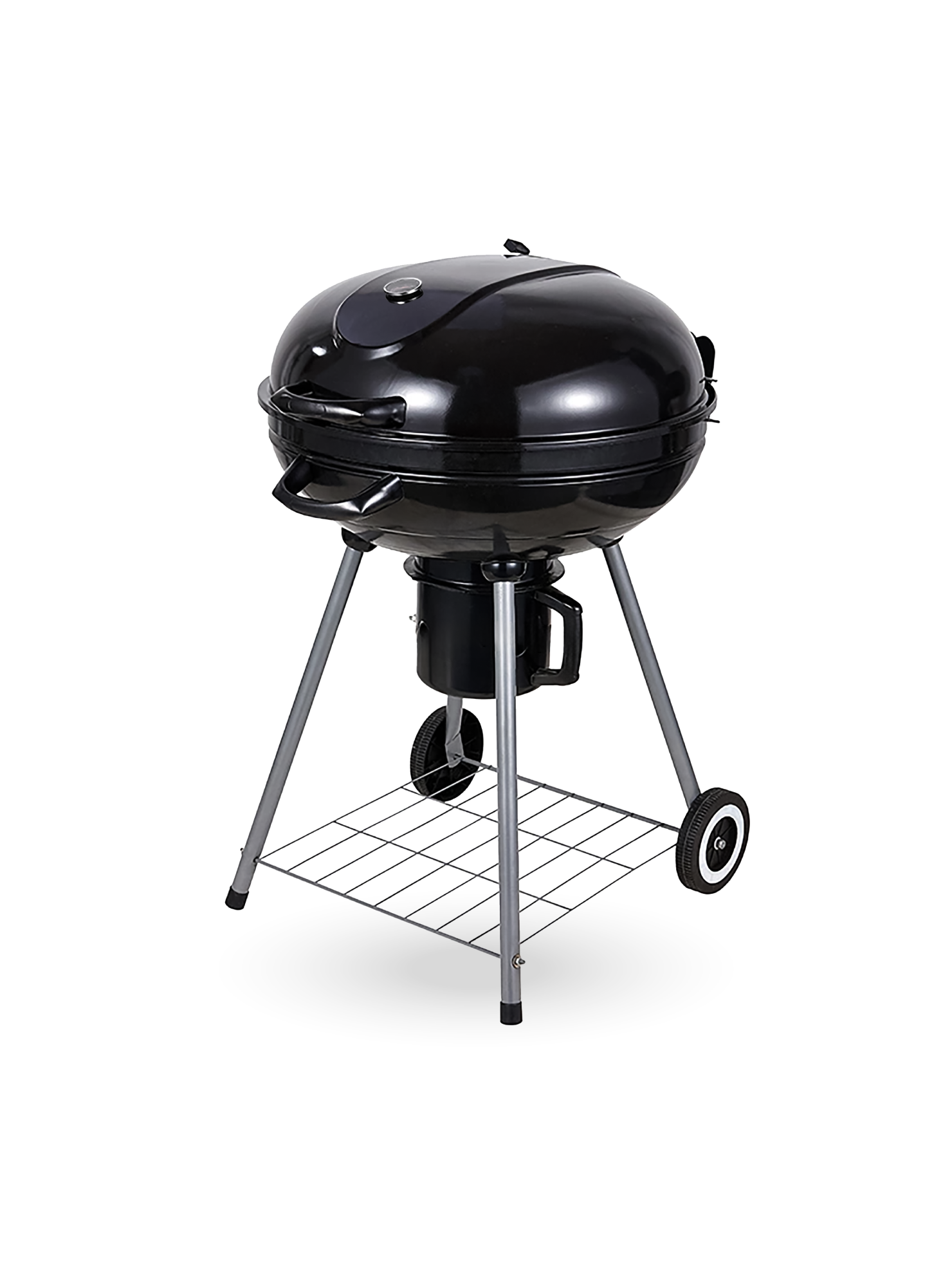 Parrilla redonda con recipiente para cenizas-0