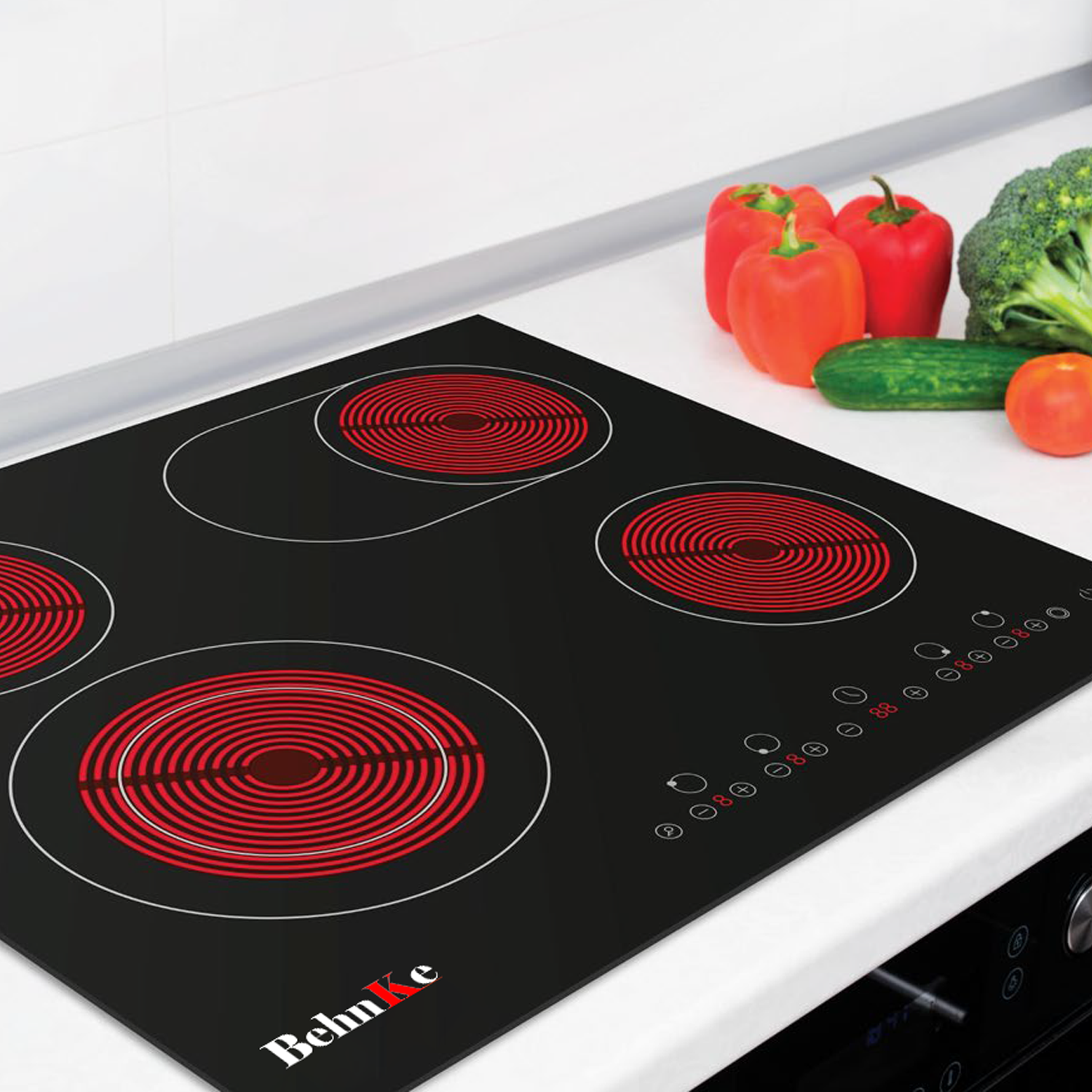KIT VITROCERAMICA 4 PLATOS + HORNO + CAMPANA-3