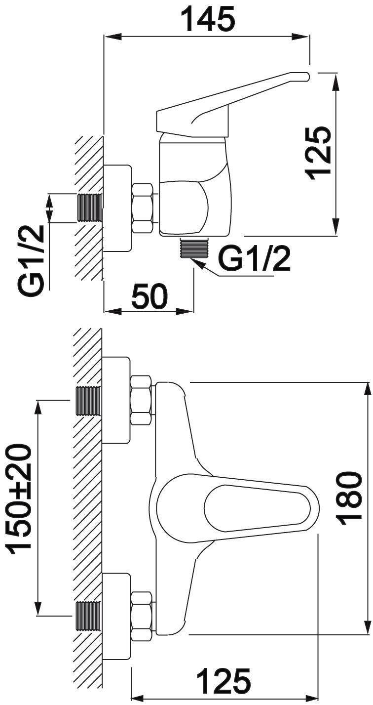 Monomando Ducha Supreme-1
