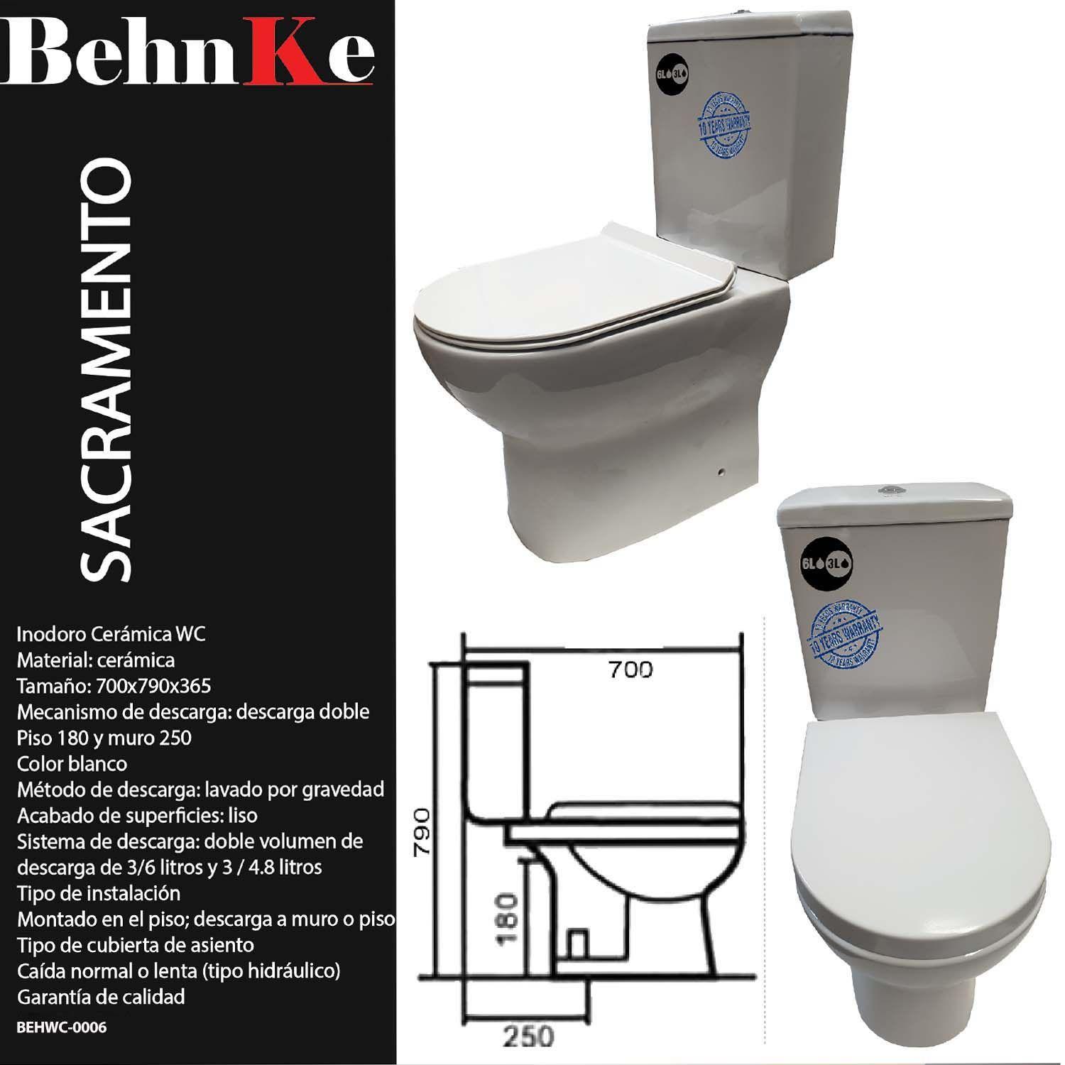 WC Sacramento descarga a Piso-2