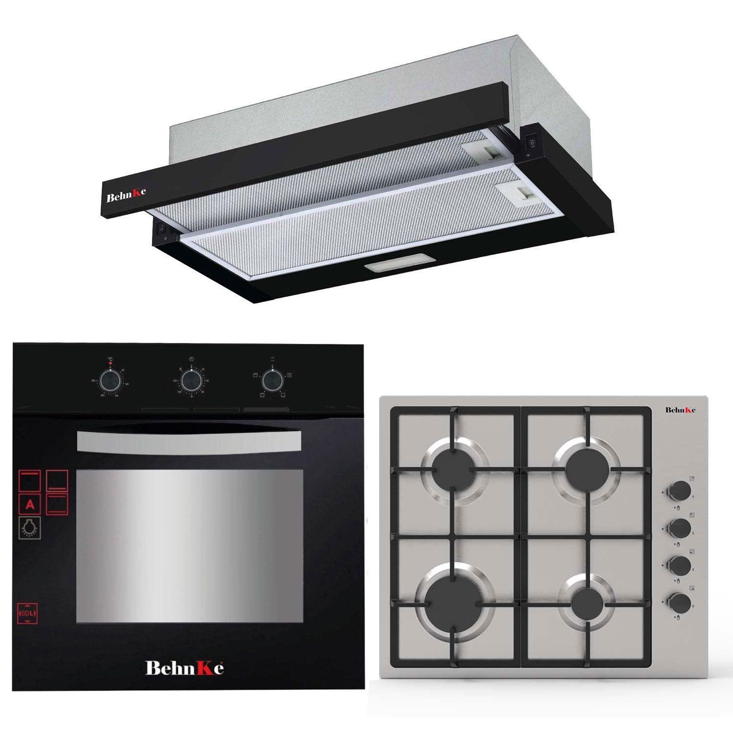 Kit empotrado Horno+Encimera gas+Campana-0