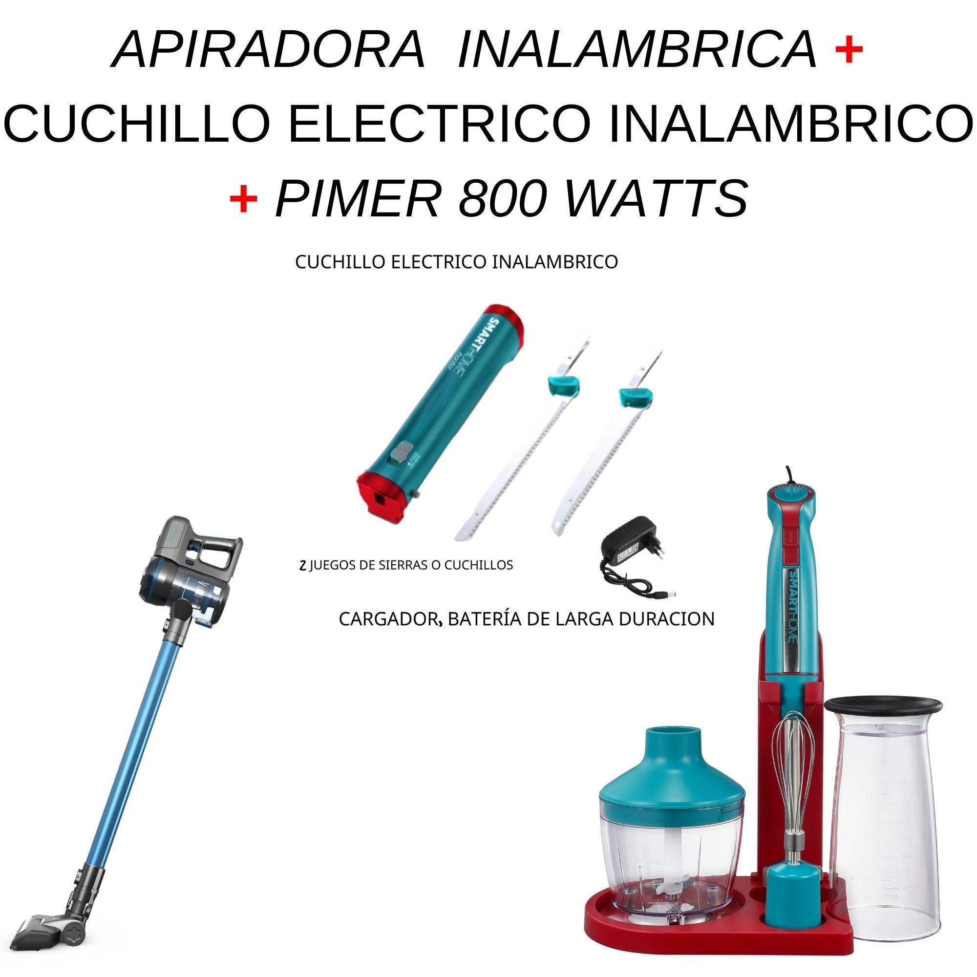 Kit Aspiradora Inalámbrica + Pimer + Cuchillo-1