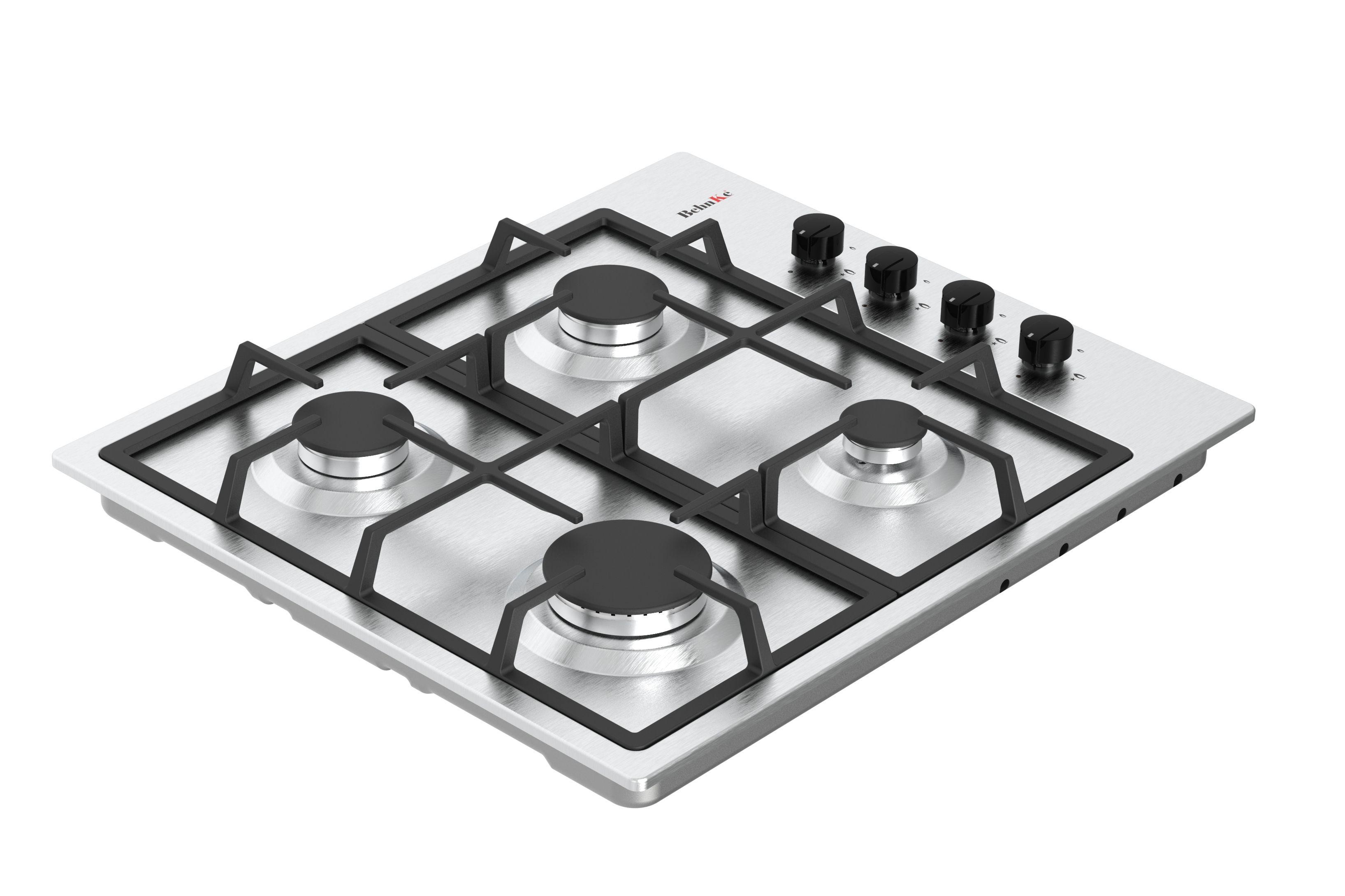 Encimera Gas 4 quemadores Inox-2