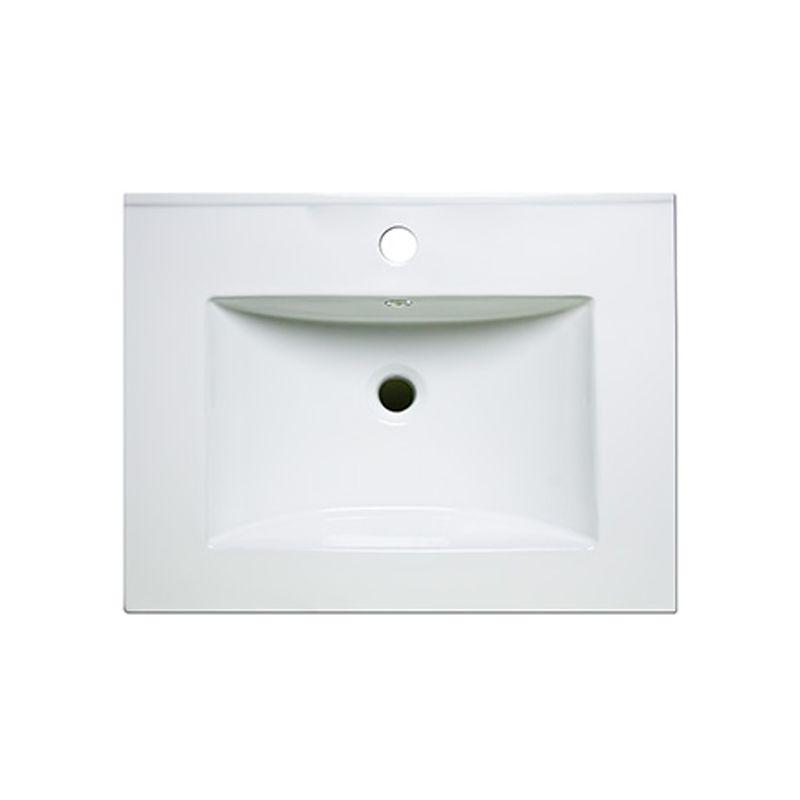 Cubierta de Lavamanos Loza Blanca 60x47cm-0