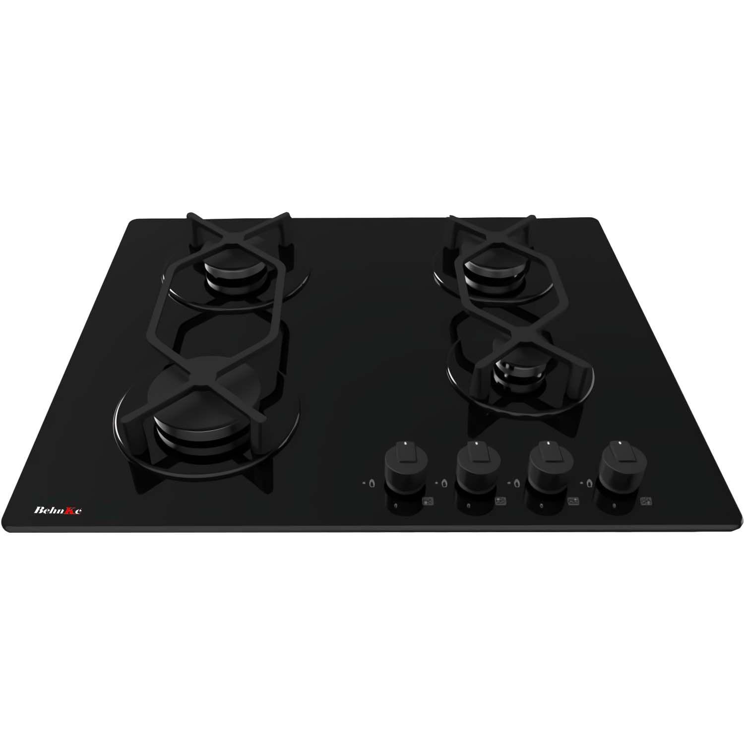 Kit Horno + Encimera Vitro Gas 4 Q + Campana Eternity Negra-2