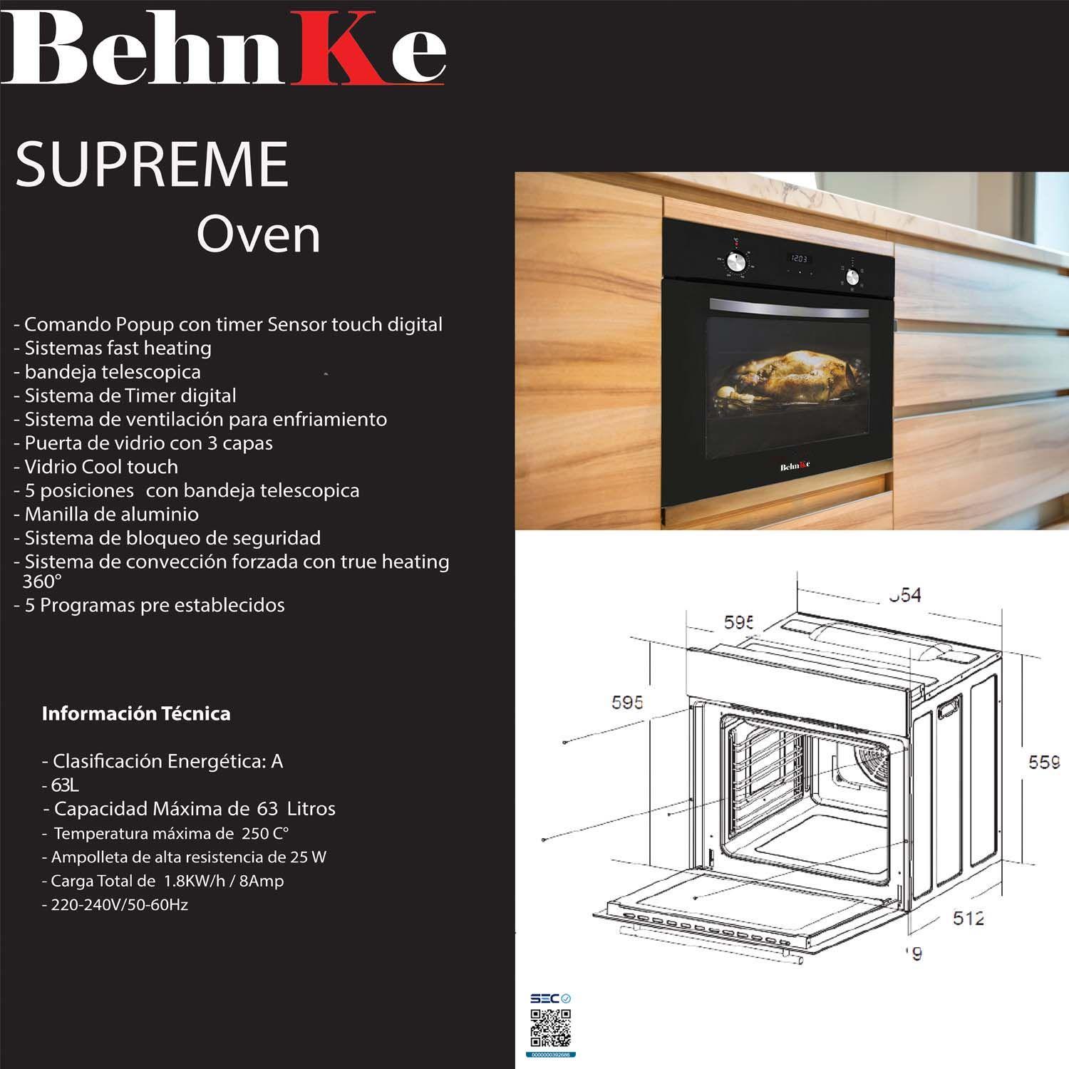 Kit Empotrable Horno+Encimera Vitro gas 4 Q+Campana-4