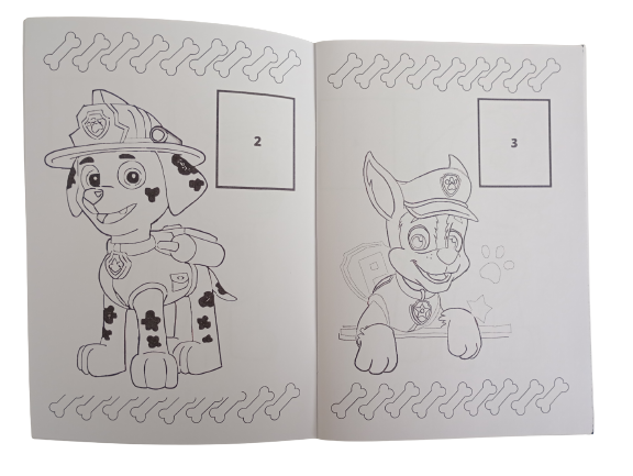 Libro Para Pintar Paw Patrol con stickers-1