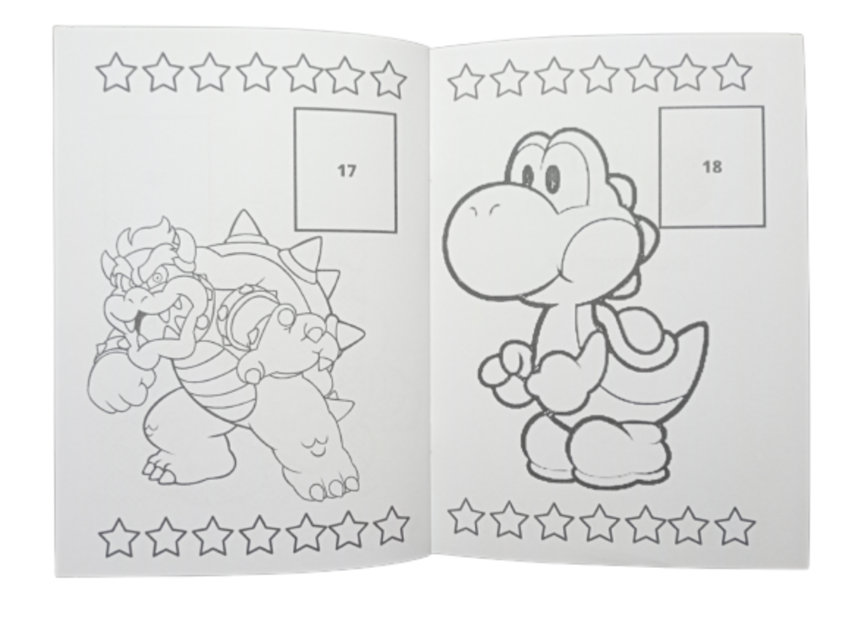 Libro Para Pintar Mario Bros vol 2 con stickers-3