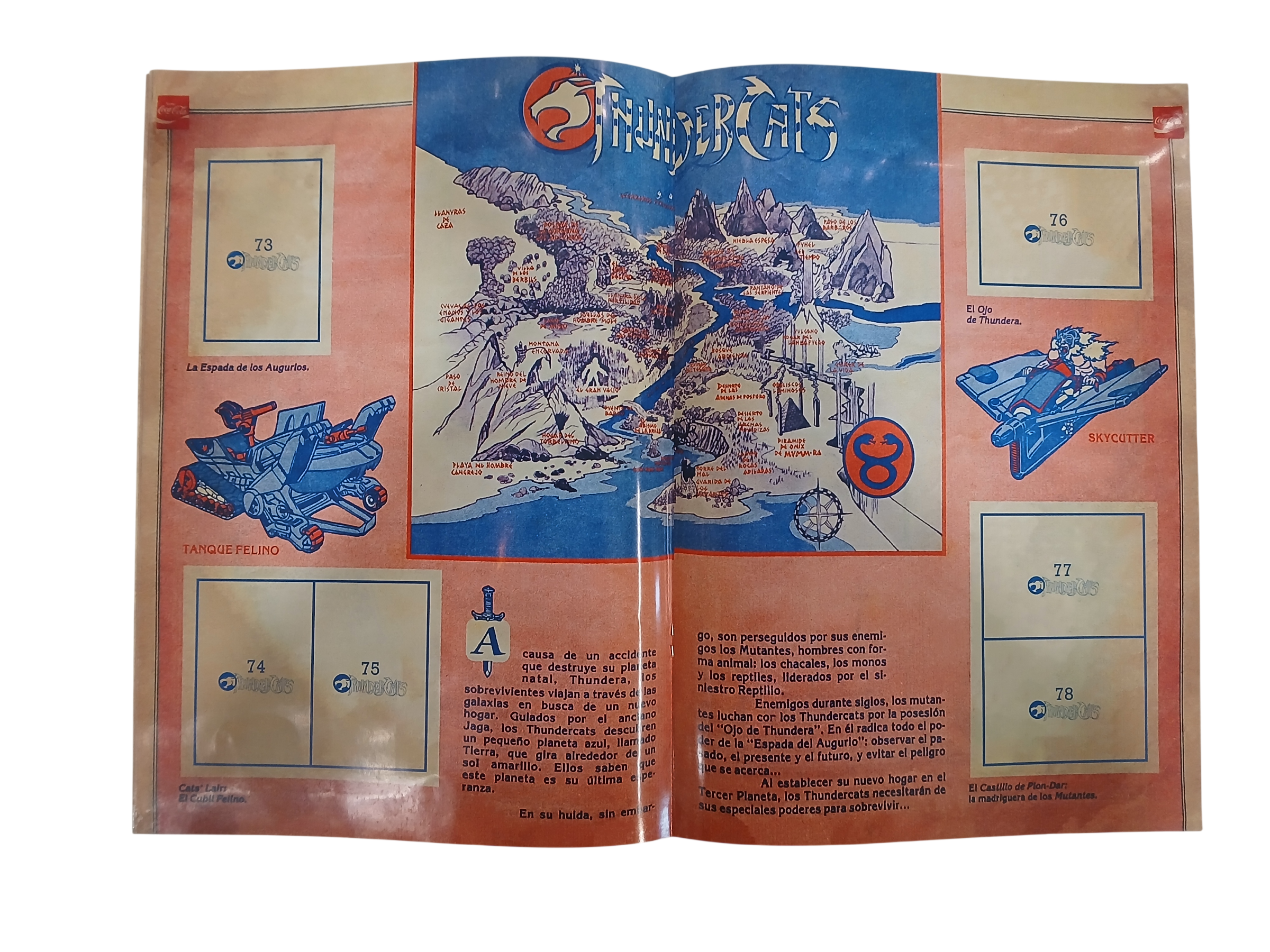 Álbum Thundercats (rmst 86´-cocacola) + TODAS SUS LÁMINAS A PEGAR -2