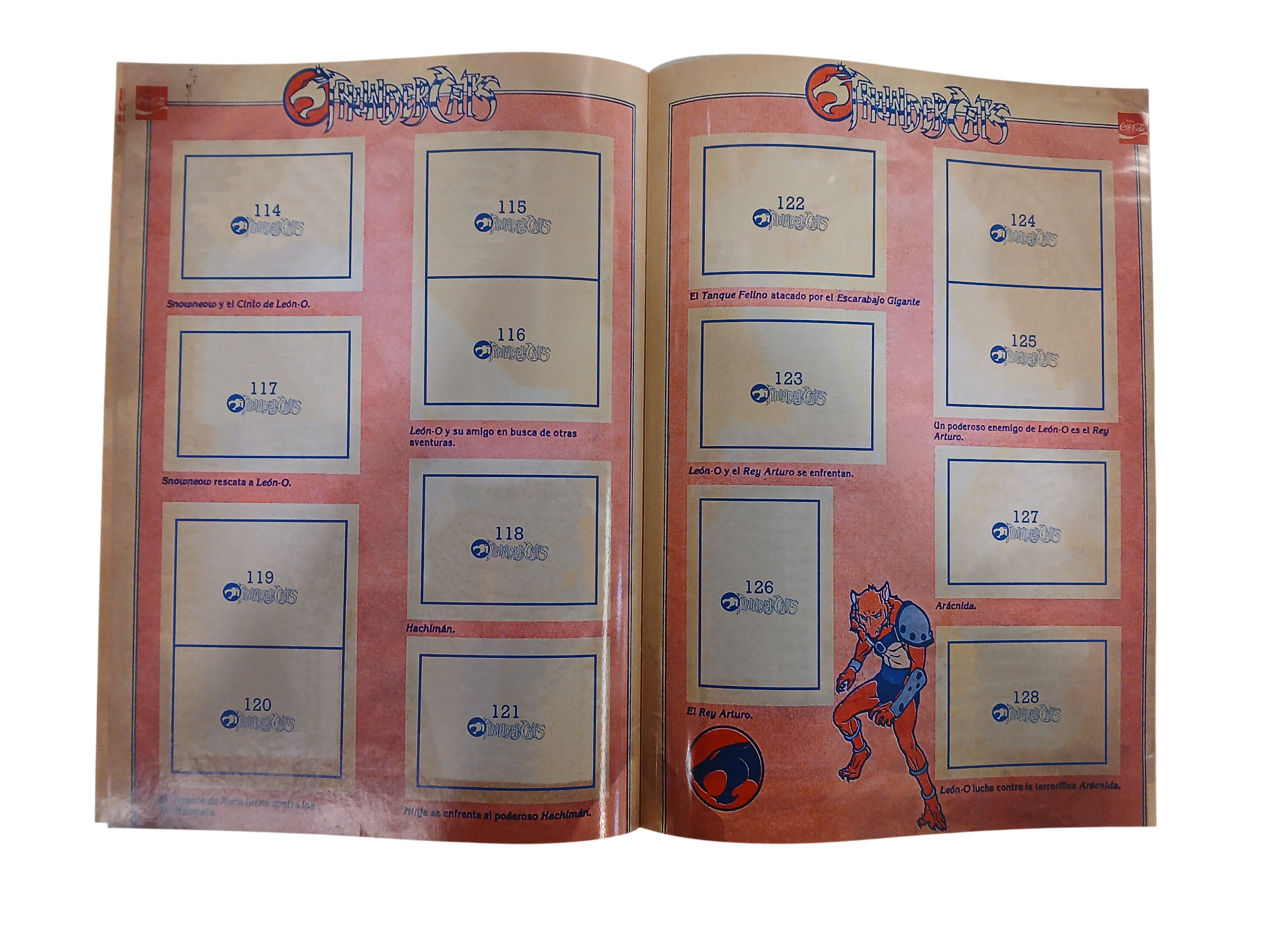 Álbum Thundercats (rmst 86´-cocacola) + TODAS SUS LÁMINAS A PEGAR -3