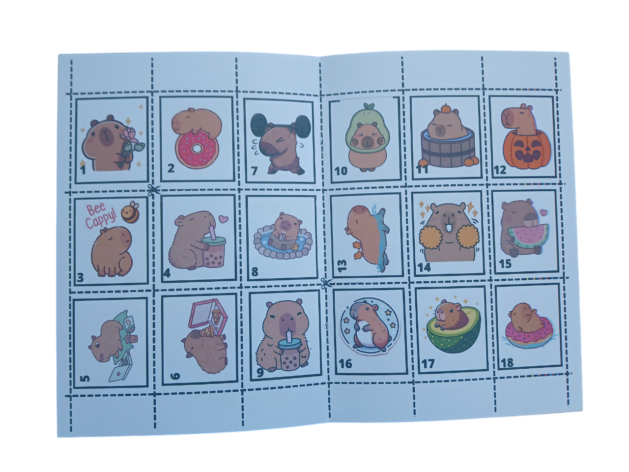 Libro Para Pintar Capibara con stickers-4