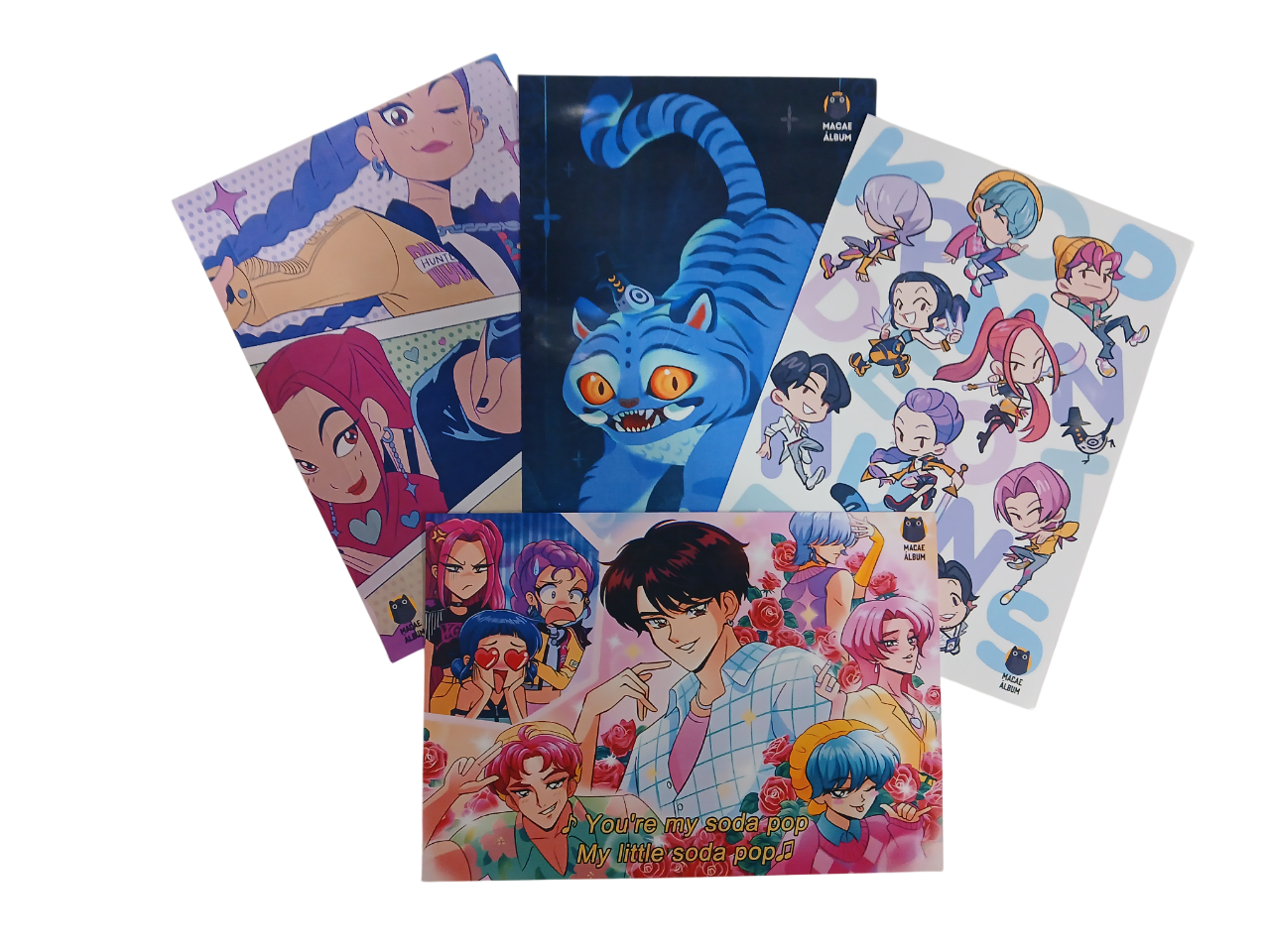 Mini Álbum Kpop Demon Hunter + Todas Sus Láminas A Pegar-6