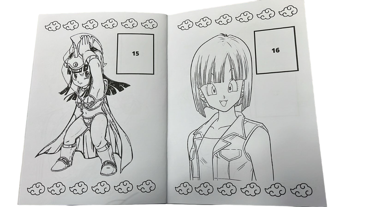 Libro para pintar Dragón Ball Z con stickers-1