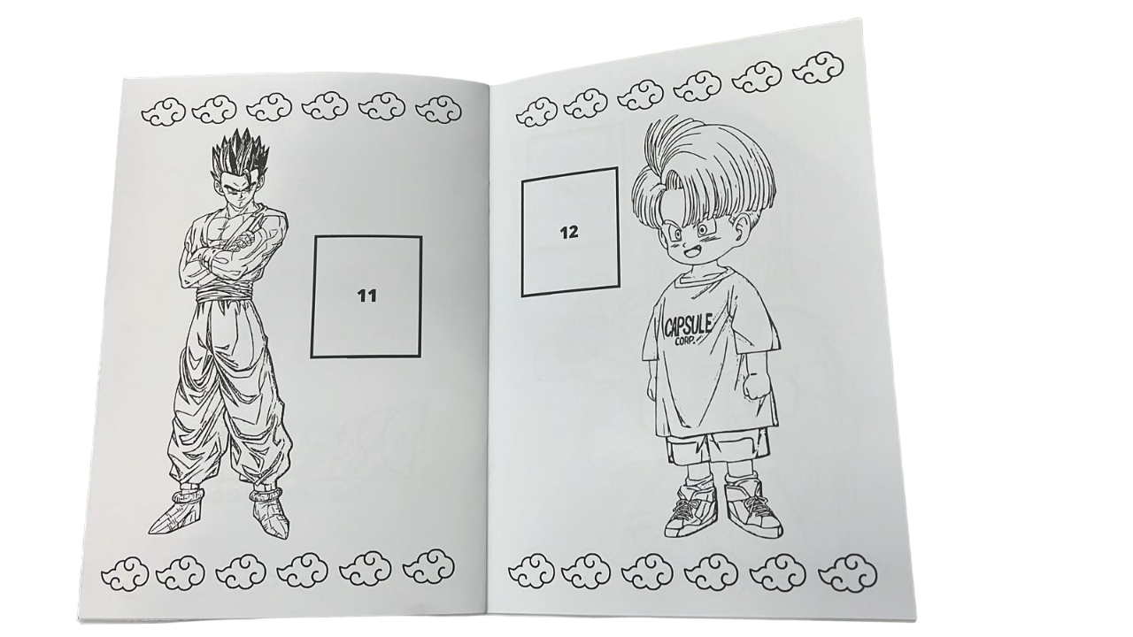 Libro para pintar Dragón Ball Z con stickers-3