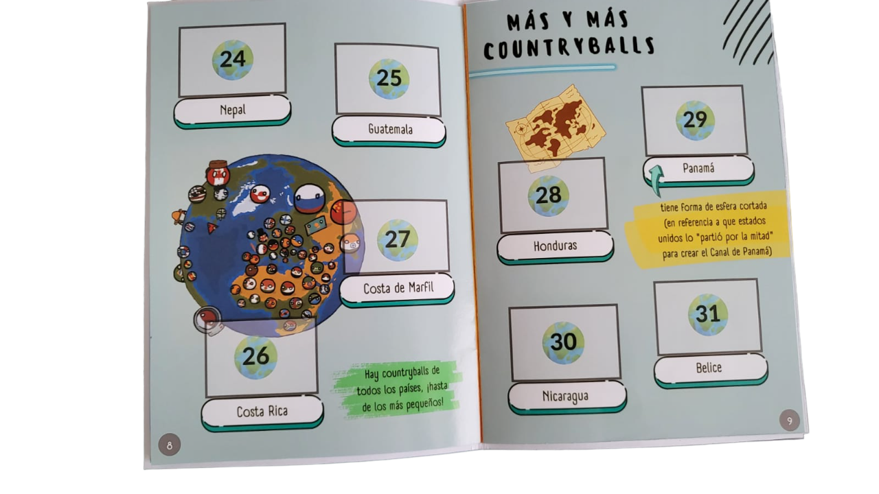 Mini Álbum Countryballs + Todas Sus Láminas a pegar-4