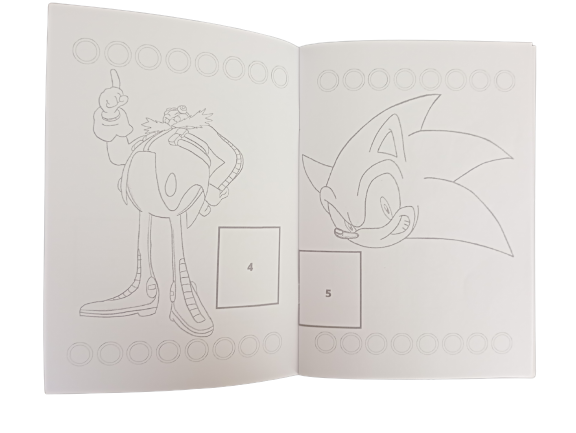 Libro Para Pintar Sonic con stickers-1