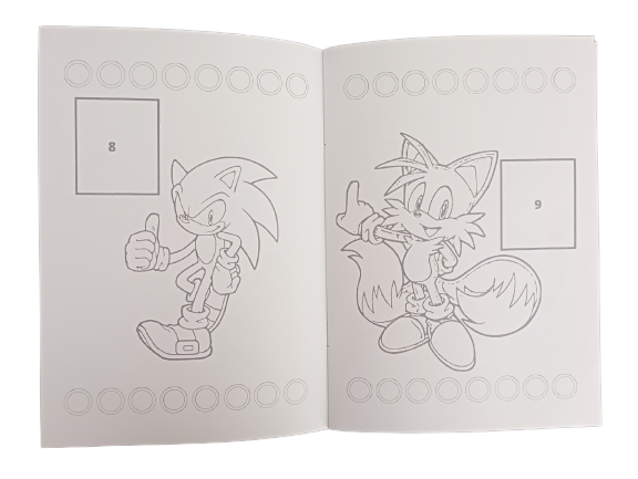 Libro Para Pintar Sonic con stickers-2