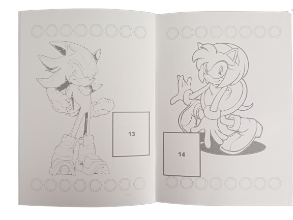 Libro Para Pintar Sonic con stickers-3