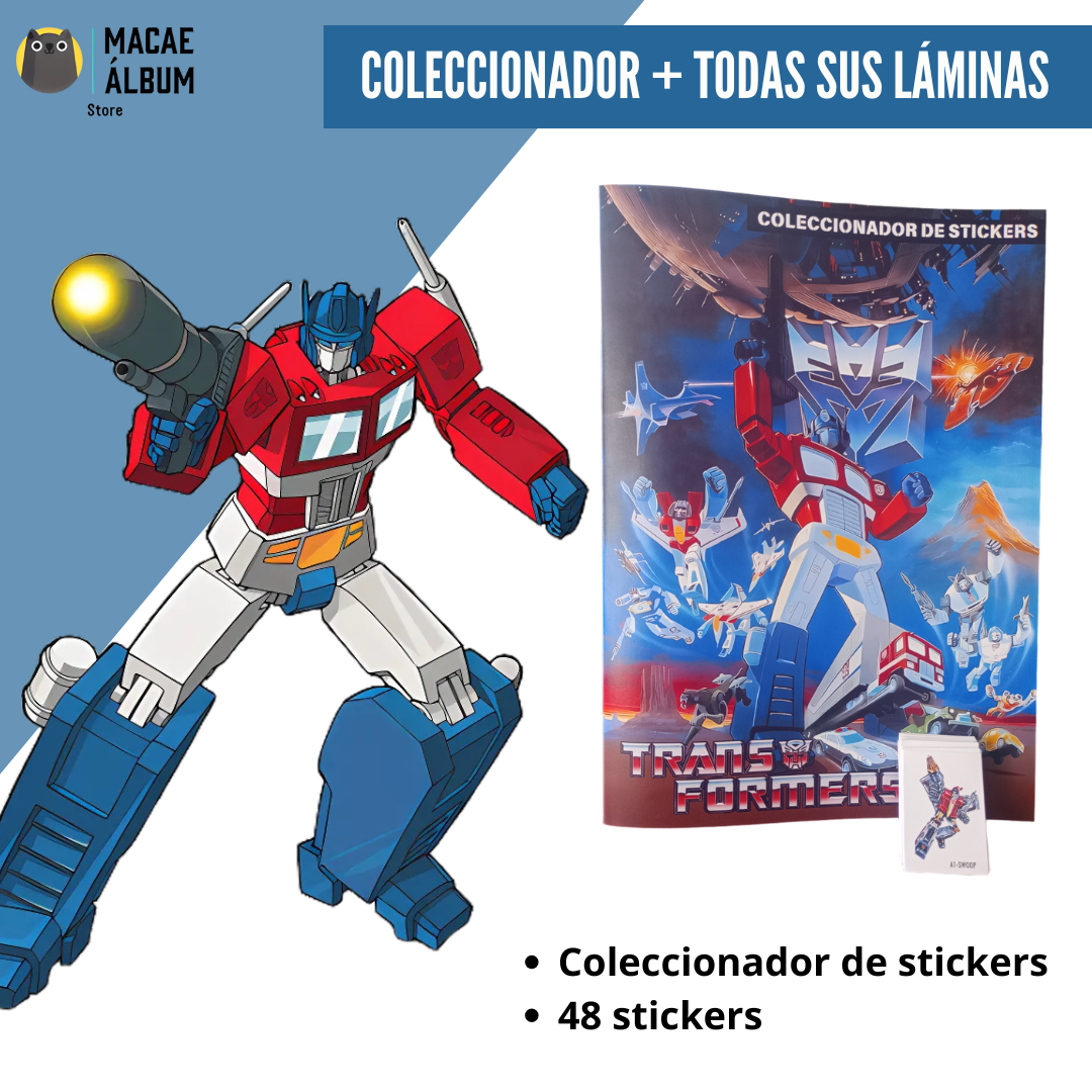 Transformer Coleccionador de stickers + todas sus láminas-0