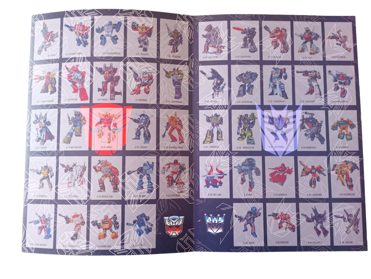 Transformer Coleccionador de stickers + todas sus láminas-2