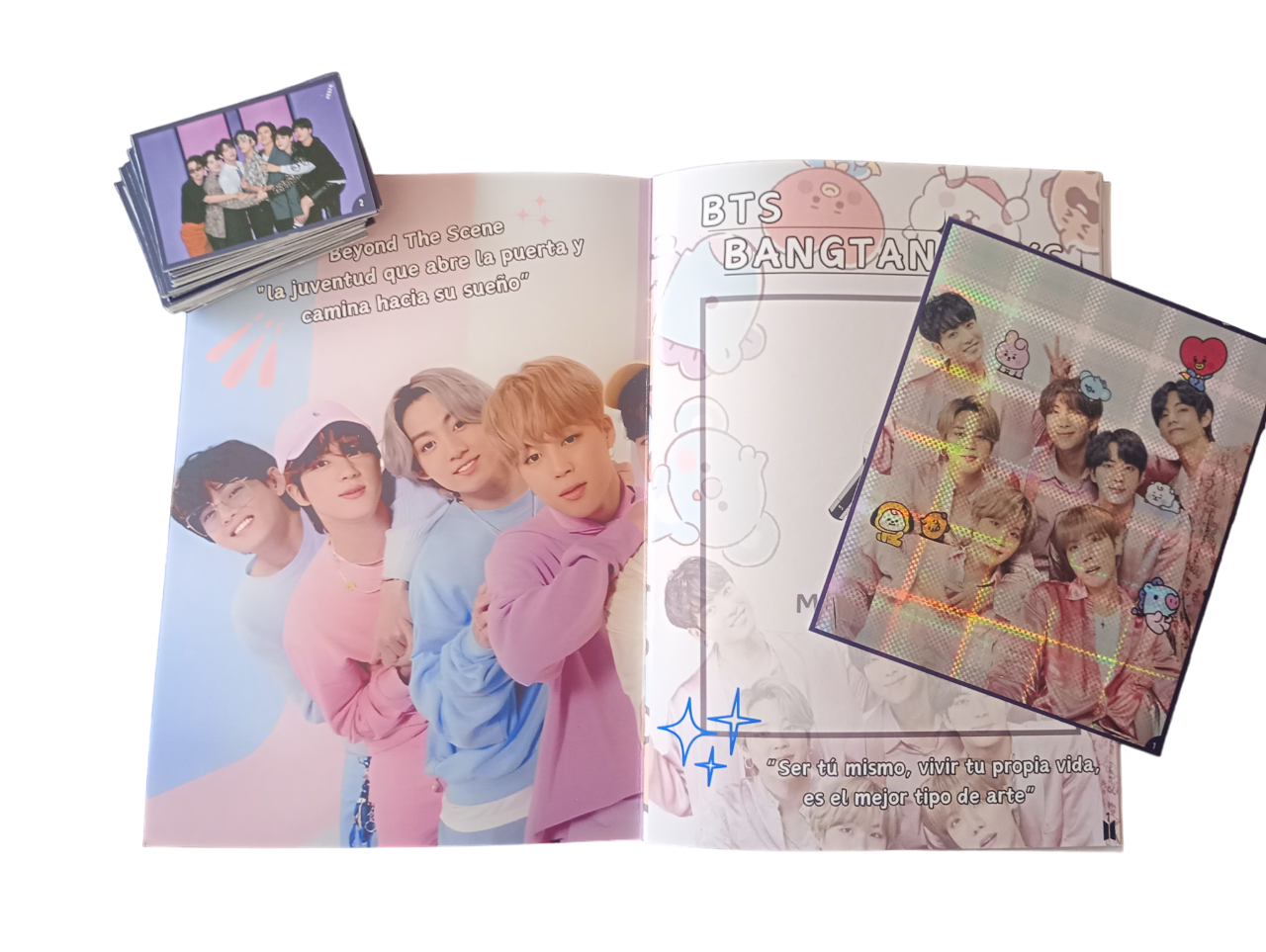 Mini Álbum BTS + Todas Sus Láminas A Pegar-1