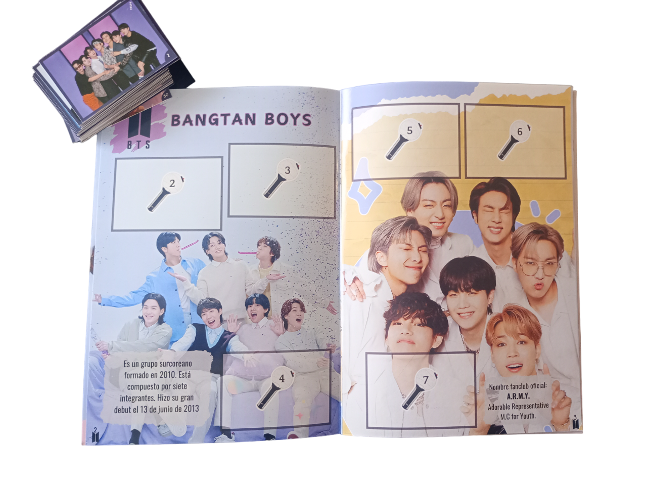 Mini Álbum BTS + Todas Sus Láminas A Pegar-2