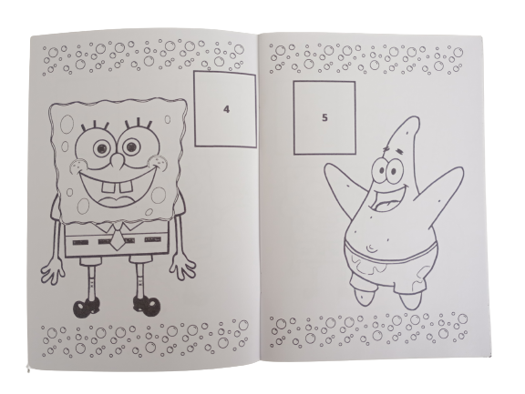 Libro Para Pintar Bob Esponja con stickers-1