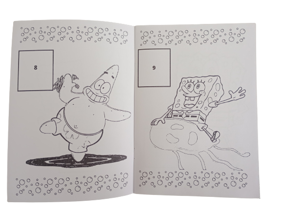 Libro Para Pintar Bob Esponja con stickers-2