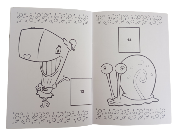 Libro Para Pintar Bob Esponja con stickers-3