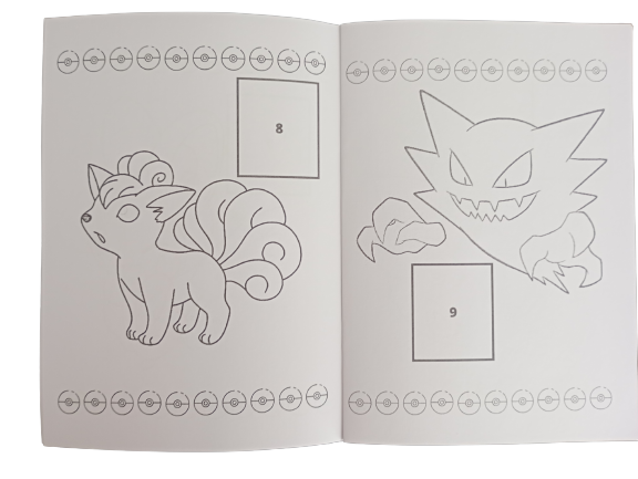 Libro Para Pintar Pokemón vol 2 con stickers-2