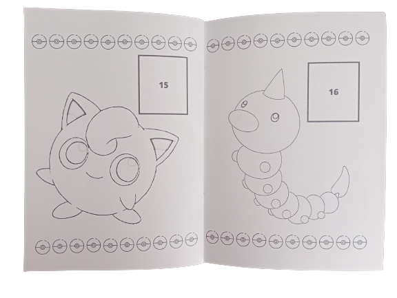 Libro Para Pintar Pokemón vol 2 con stickers-3