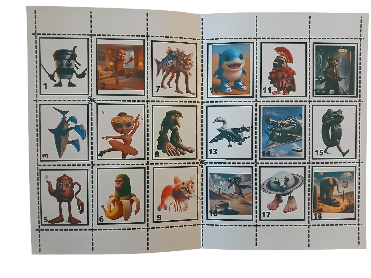Libro para pintar Italian Brainrot con stickers-5