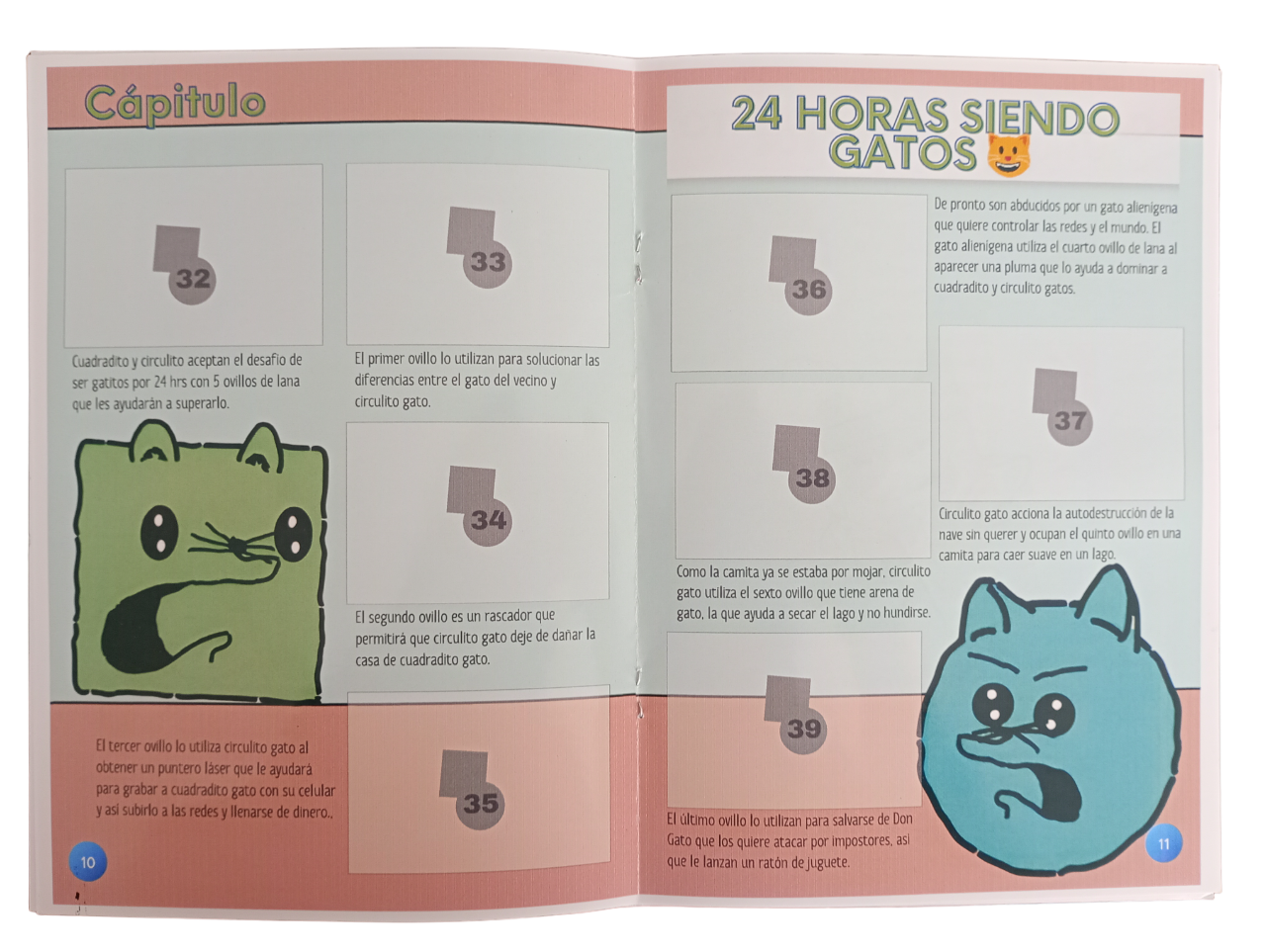 Mini álbum Cuadradito y Circulito + Todas Sus Láminas A Pegar-4