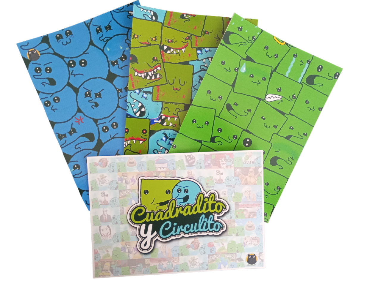 Mini álbum Cuadradito y Circulito + Todas Sus Láminas A Pegar-6