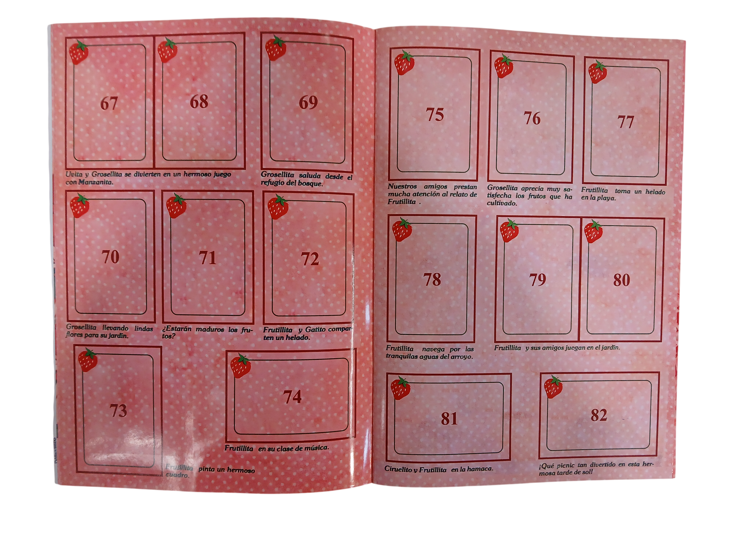 Álbum Frutillita (rmst 84´) + TODAS SUS LÁMINAS A PEGAR -2
