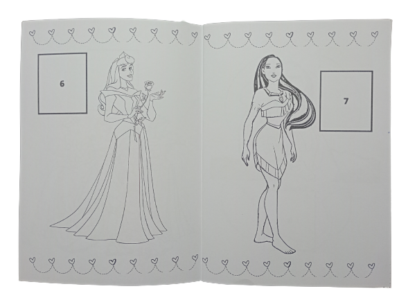 Libro Para Pintar Princesas con stickers-2