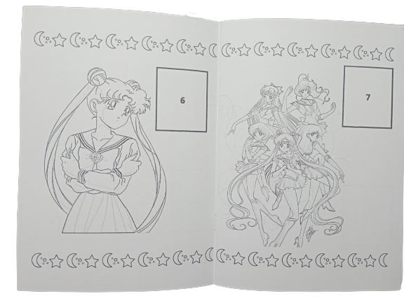 Libro Para Pintar Sailor Moon con stickers-1