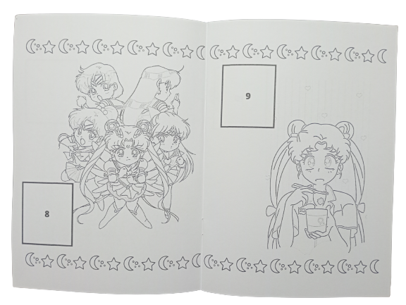 Libro Para Pintar Sailor Moon con stickers-2