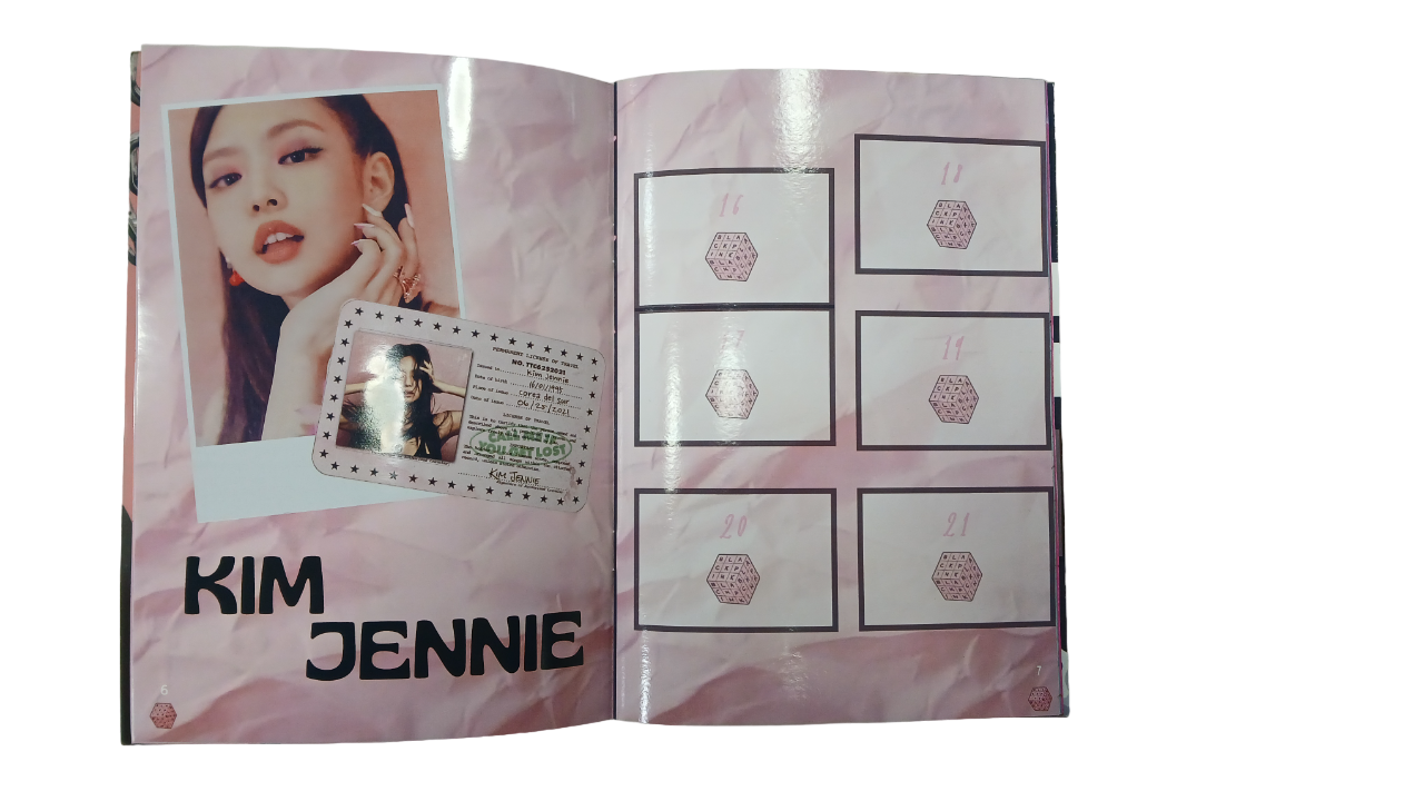 Mini Álbum Black Pink + Todas Sus Láminas A Pegar-3