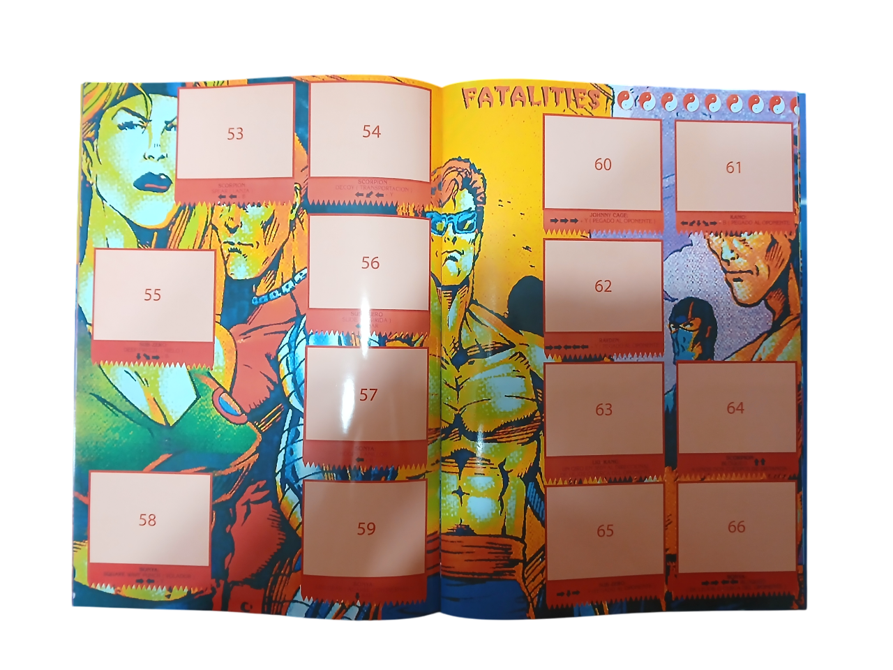 Álbum Mortal kombat rmst 95 + TODAS SUS LÁMINAS A PEGAR -2