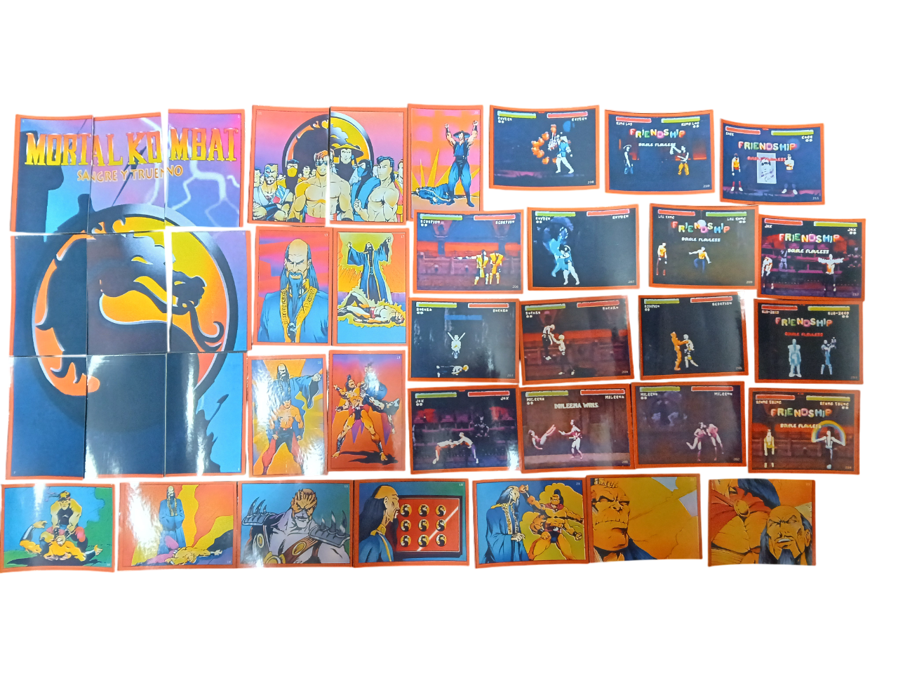 Álbum Mortal kombat rmst 95 + TODAS SUS LÁMINAS A PEGAR -4