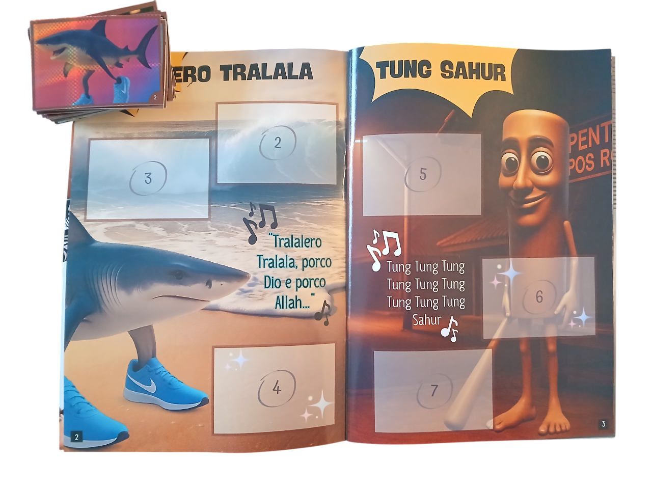 Mini Álbum Italian Brainrot + Todas Sus Láminas A Pegar-3