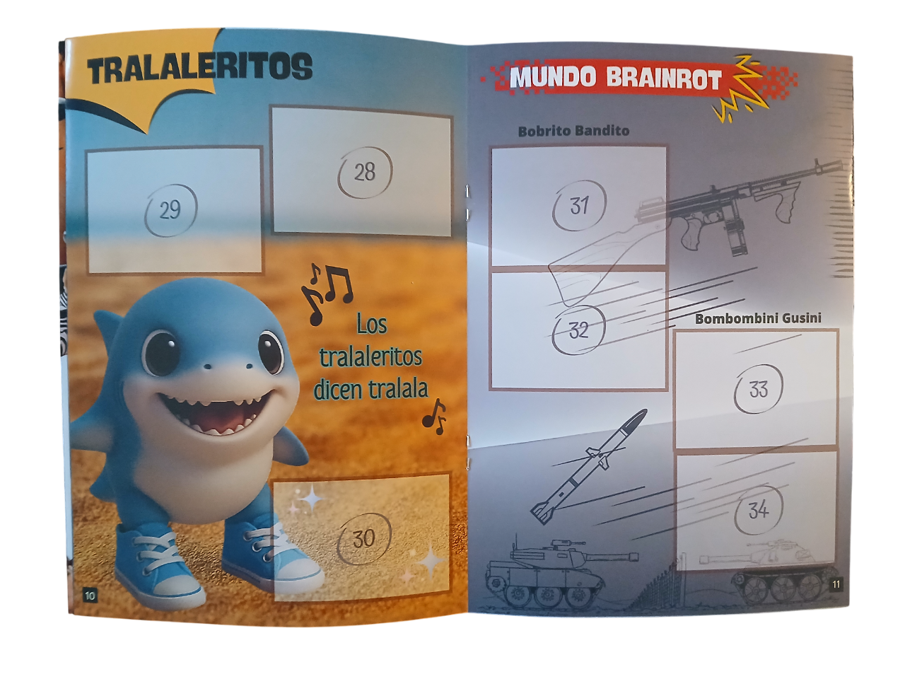 Mini Álbum Italian Brainrot + Todas Sus Láminas A Pegar-4