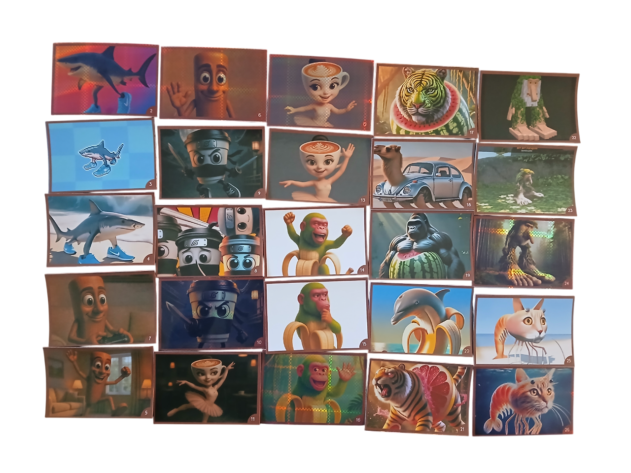 Mini Álbum Italian Brainrot + Todas Sus Láminas A Pegar-5