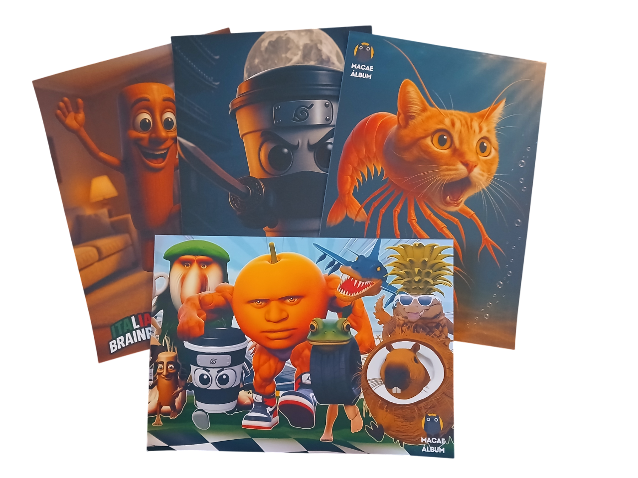 Mini Álbum Italian Brainrot + Todas Sus Láminas A Pegar-6