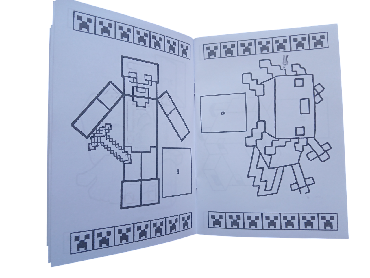 Libro Para Pintar Minecraft con stickers-2