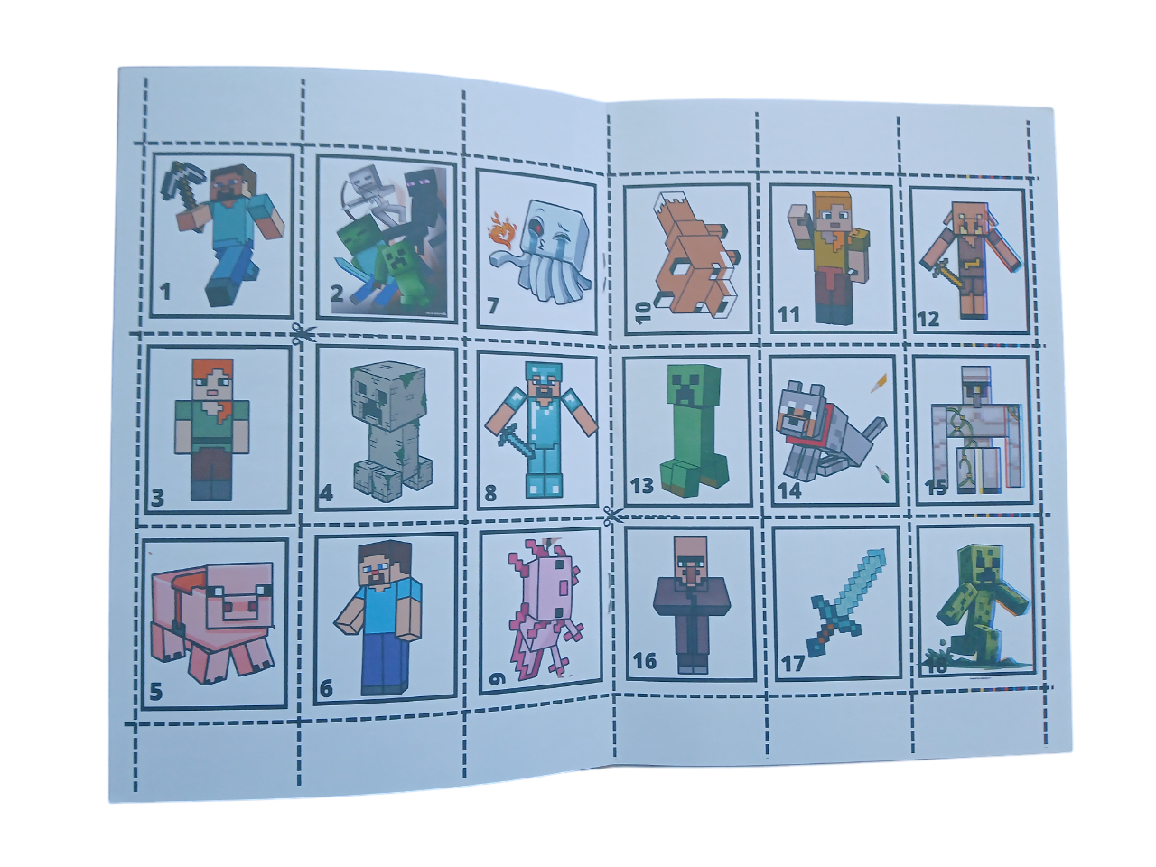 Libro Para Pintar Minecraft con stickers-4
